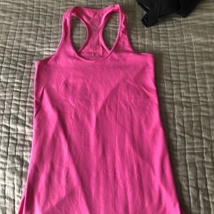 Pink lulu tank